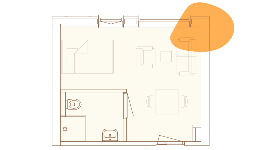 Plattegrond Studio